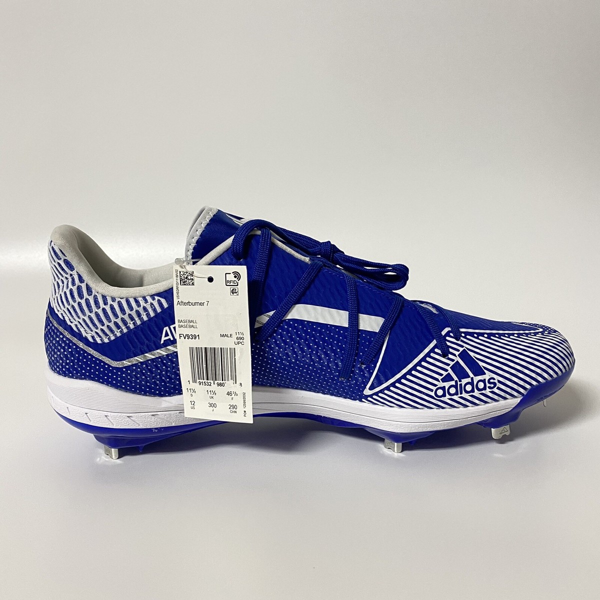 Adidas Adizero Afterburner 7 Baseball Cleats Royal Blue FV9391 Mens Size 8 adidas adizero Afterburner 7 Baseball Cleats Royal Blue  main image 2