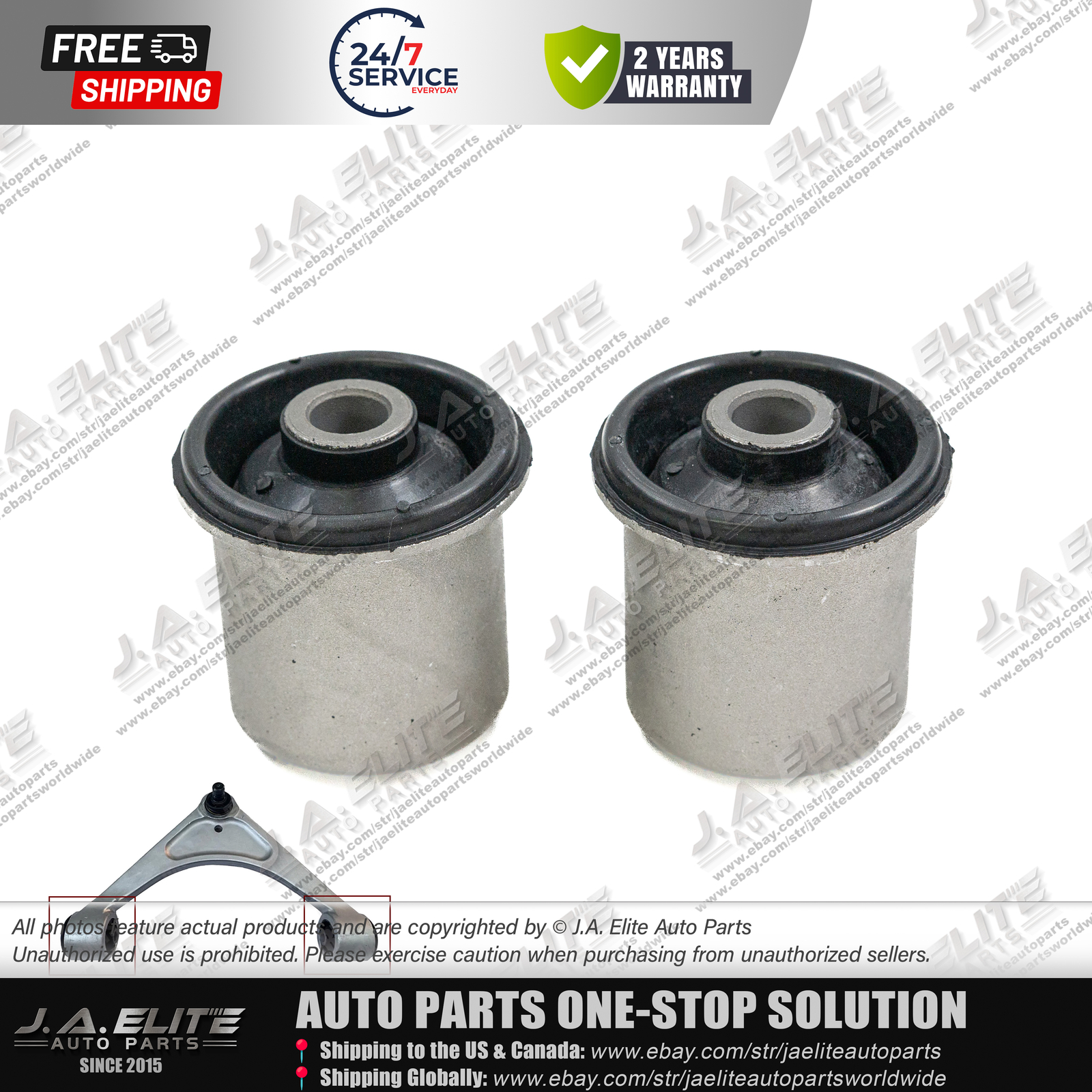2pcs Bentley Front Upper Control Arm Bushing fit Bentley Mulsanne 3Y0407200A
