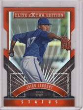 2015 Panini Elite Extra Edition Status Orange Jairo Labourt 4/10 Detroit Tigers