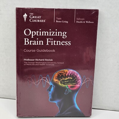 The Great Courses Optimizing Brain Fitness 2 DVD's and Guidebook New