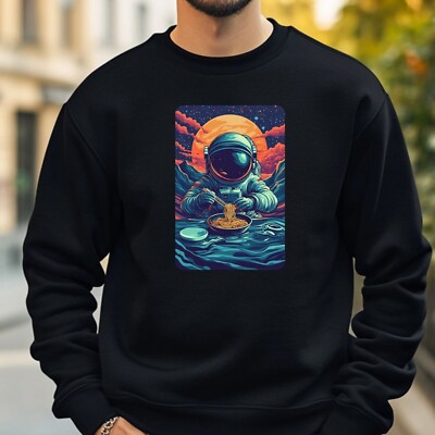 Astronaut mit Nudeln Sweatshirt Kuschelig und Perfekt für jeden Anlass S bis 4XL