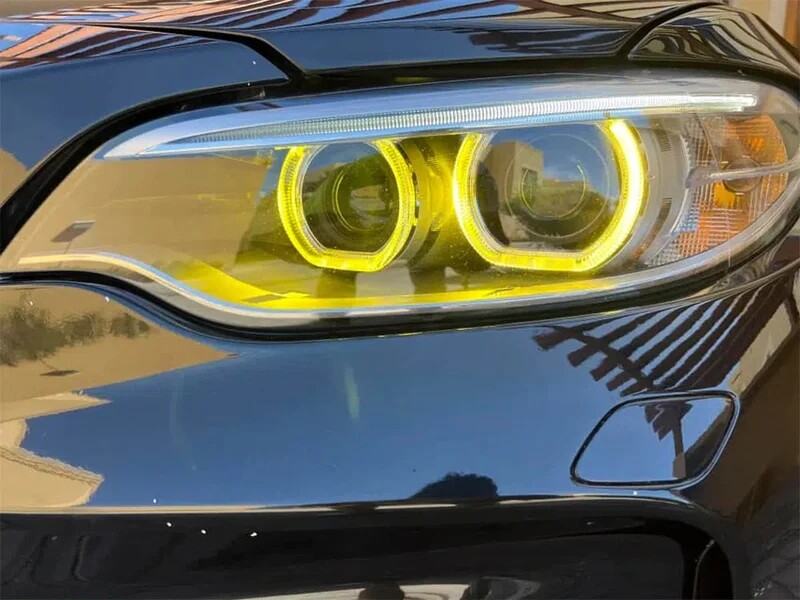 Yellow DRL LED boards Xenon Headlight For BMW 2014-2017 M2 228i M235i ...