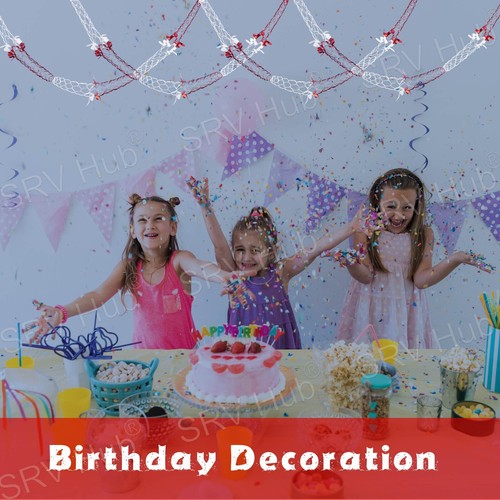 7Pcs Christmas Home Ceiling Wall Hanging Decoration Ball Bell SnowFlake Garlands - 第 48/110 張圖片