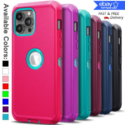 For iPhone 17 16e 15 14 13 12 11 Pro Max XR SE3 7 8 Shockproof Hybrid Cover Case