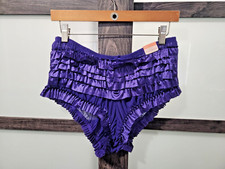 NWT OS Vintage RUFFLED Rumba CACIQUE Satin Sheer plus size panties sz 18/20