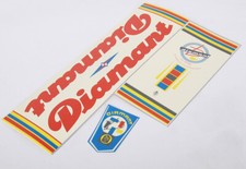 DIAMANT Decals Sticker rot Dekor 3-teilig gestanzt Set Aufkleber Rennrad Bahnrad