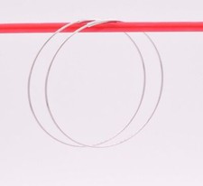 40mm 1 1/2" Large Plain Shiny Endless Hoop Earrings REAL 14K White Gold