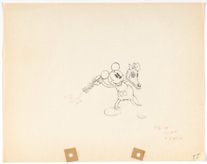 MICKEY MOUSE ROBINSON CRUSOE Mickey's Man Friday VINTAGE DISNEY CEL DRAWING 1935