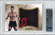 2009 SPORTKINGS BOX TOP REDEMPTION - 1/1 KEN SHAMROCK TRUNKS RELIC! - BGS 9