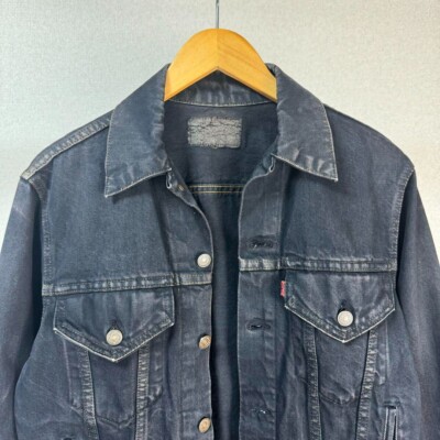【レア】Levis Euro Black Denim Jacket 90s Rare 90s Levi's Black Denim jacket American casual vintage