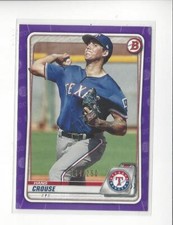 2020 Bowman Prospects Purple #BP119 Hans Crouse Rangers /250 