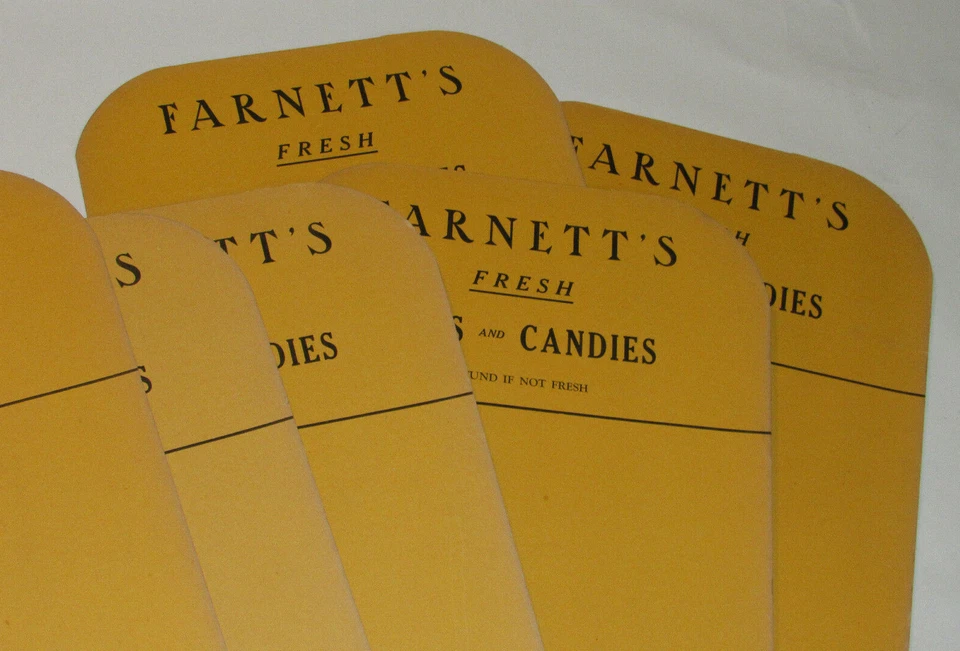 6 件老式/复古未使用 NUT & CANDY 通用商店卡牌展示板/图案! 12x18 — 第 4/4 张图片