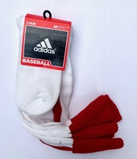adidas Arch Ankle Compression Cushioned Baseball Socks size M 5-8.5 2 Pack