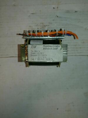 TBM BV.26013 A PRIMER. 115/220 V SECUNDER. 22 V /100 VA 22 V/ 10 VA T 40/B