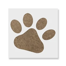 Dog Paw Stencil - Durable & Reusable Mylar Stencils