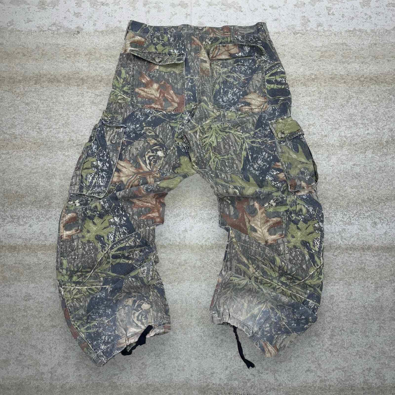 Vintage Mossy Oak Hunting Camo Tactical Pants 34x… - image 1