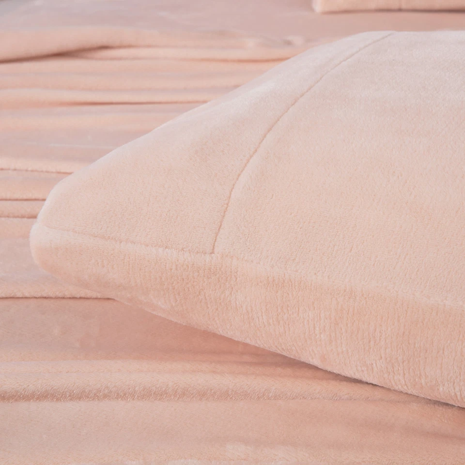 Juego de sábanas aterciopeladas de vellón microfelpa extra suaves de la colección Chezmoi Foto 4 de 4