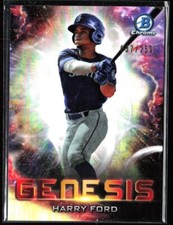 2021 Bowman Draft Harry Ford Genesis Chrome Refractor /250 GNS-11 Mariners