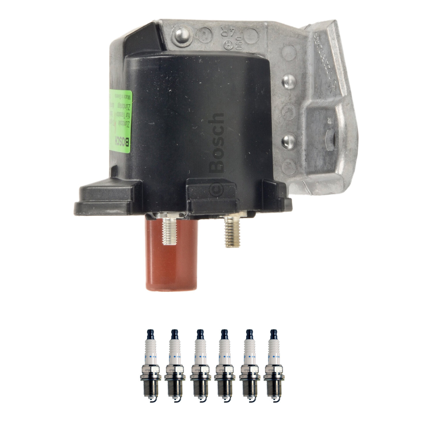 Bosch 1 Ignition Coil Denso 6 Double Platinum Spark Plug Kit For R129 Supra L6