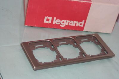 Plaque Triple (3 Modules) Legrand CELIANE - Finition Titane Anodisé - Réf. 68903 - Neuf