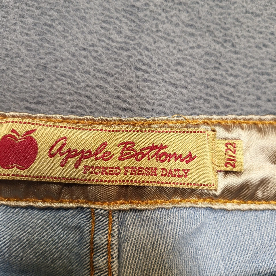 Apple Bottom Jeans Womens 22 Blue Shorts Distressed Denim Y2K Vintage Jorts - Image 3 of 4