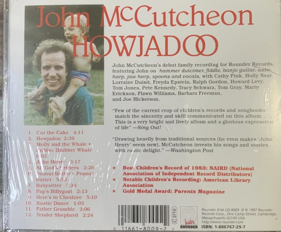JOHN MCCUTCHEON - Howjadoo - CD - **Mint Condition** - RARE - Image 2 of 2