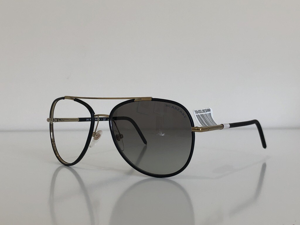 Burberry B 3078J 1145/11 Aviator Black Gray Gradient Burberry B 3078J 1145/11 Aviator Black Gray Gradient