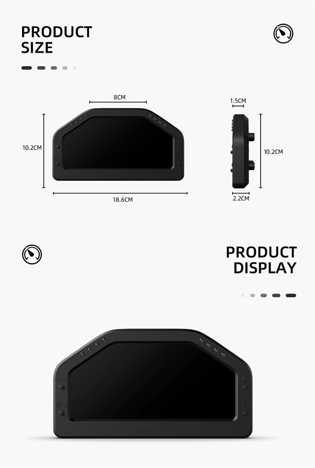 DO926 Sincotech Car Dashboard Racing Gauge Display Sensor Kit ...