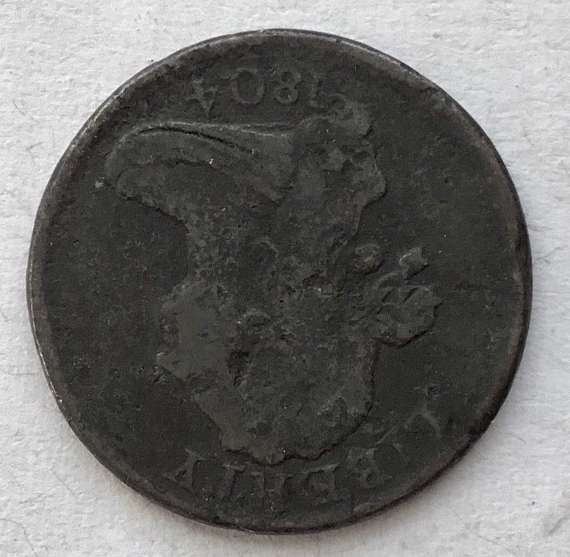 1804 1/2C Plain 4 No Stems BN Draped Bust Half Cent - Image 3 of 4