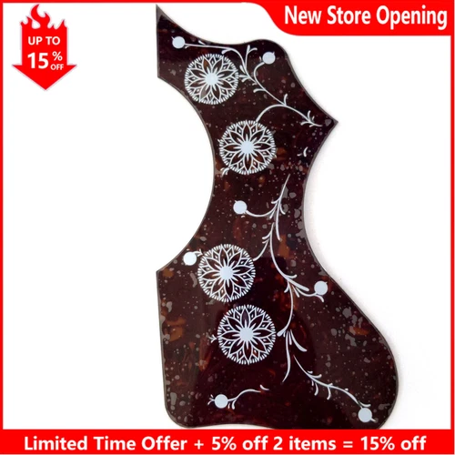 Acoustic Guitar Pickguard Black Self-adhesive For Gibson EJ200 Guitar