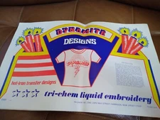 HOT Iron Transfer Liquid Embroidery Pattern BOOK Tri Chem DYNAMITE LARGE DESIGNS