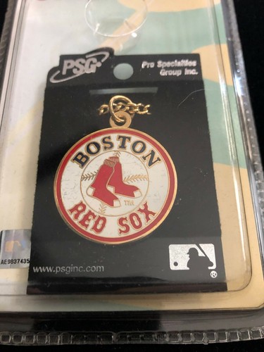Boston Red Sox Chain Necklace Metal Logo MLB Licensed Jewelry New Factory Seal - Picture 2 of 2
