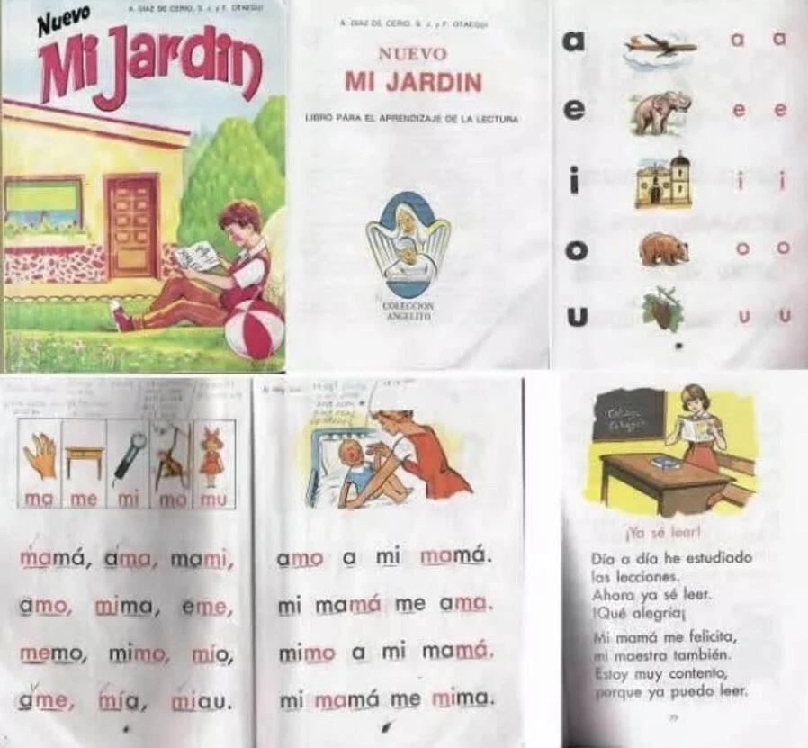 Libro mi Jardin Iniciacion a La Lectura En Español  Learn  to read  in Spanish - Image 2 of 3