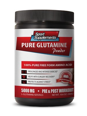 BCAA - Pure Glutamine Powder 5000mg - Boost Exercise & Workout Energy 1B