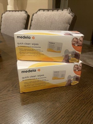Medela Quick Clean Wipes. For Breast Pump and Accessories.  - 40 count. New.