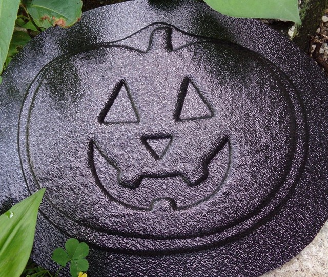 Latex Halloween Pumpkin Mold Plaster Cement Garden Casting Mould for