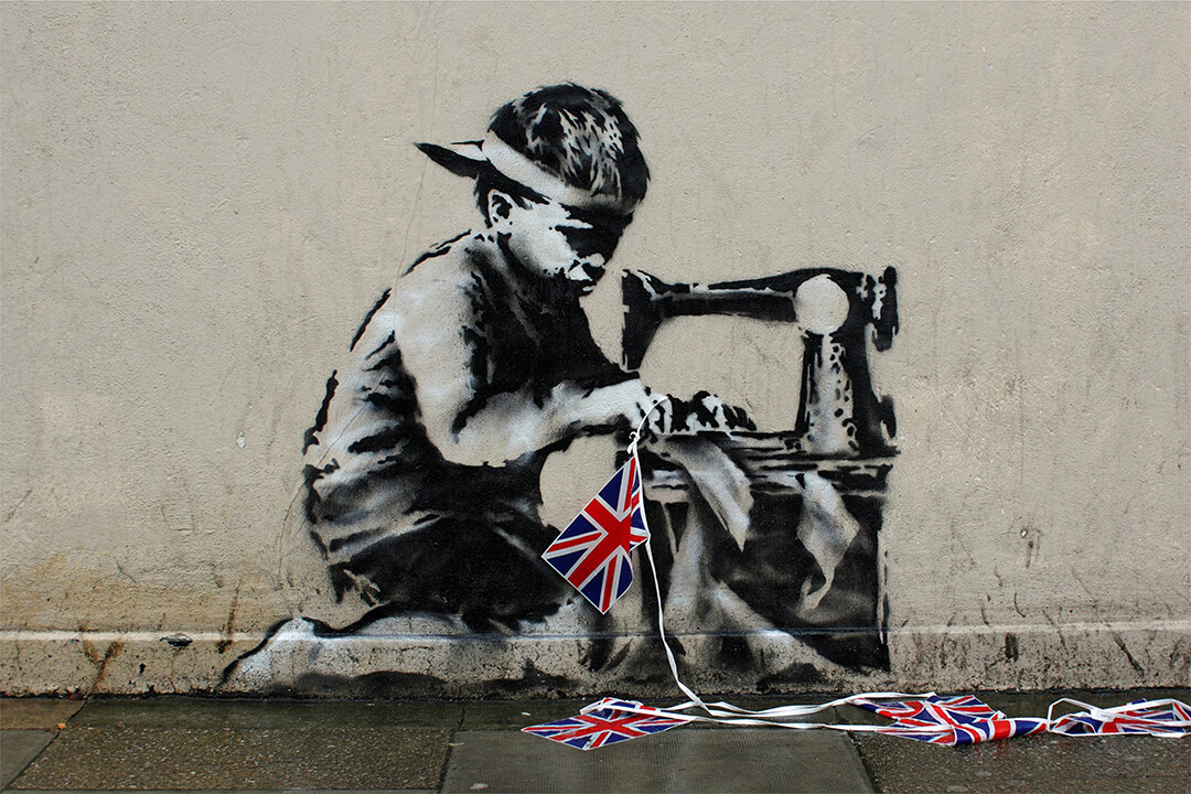 Cool Male Monkey Graffiti Classic Street Banksy Art Wall - POSTER