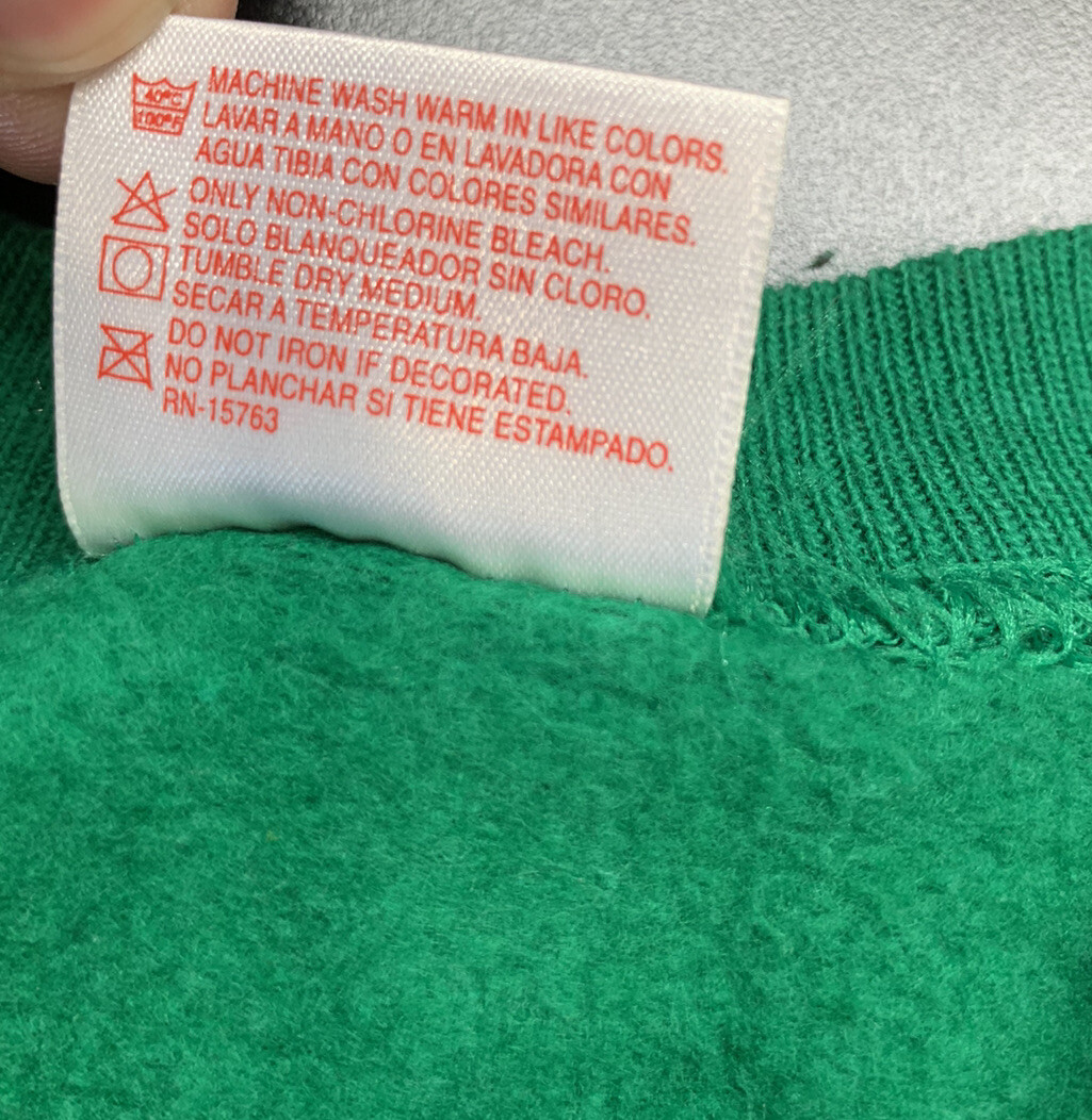 Vintage Hanes Sport Sweatshirt XL Green Christmas Gifts Presents