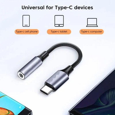 USB-C Type C Adapter Port to 3.5mm Aux Jack Ear/Headphone ... adapter audio SELL
