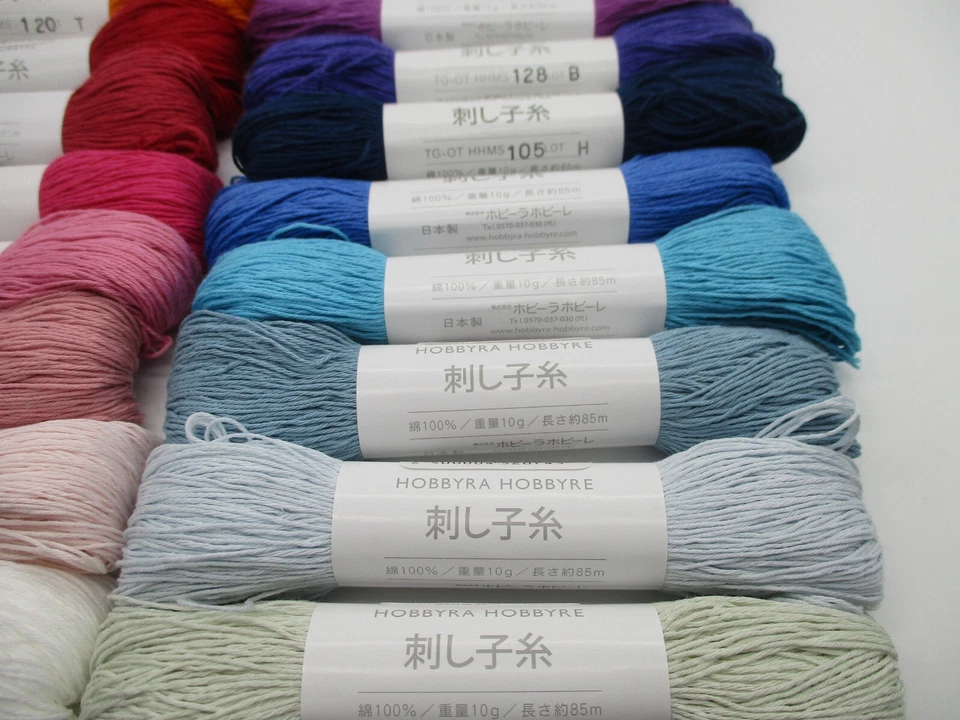 Japanese SASHIKO Embroidery Thread 30 Colors 85m Hobbyra Hobbyre - Image 4 of 4