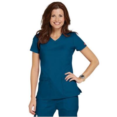 Dickies EDS Signature V-Neck Top Kurzarm Medical Scrubs Shirt 85906