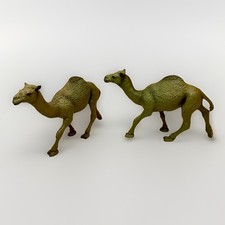 Lot Of 2 Dromedary Camel Wildlife Figure Safari Toys Educational Figurines Kids