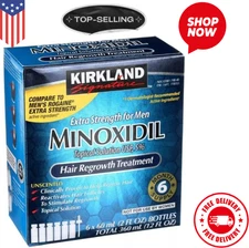 Kirkland Minoxidil 5% Extra Strength Men 6 Month Supply Hair Regrowth Solution