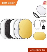 Oval Photography Reflector 59x78 inch Multi-Color Studio Light Diffuser