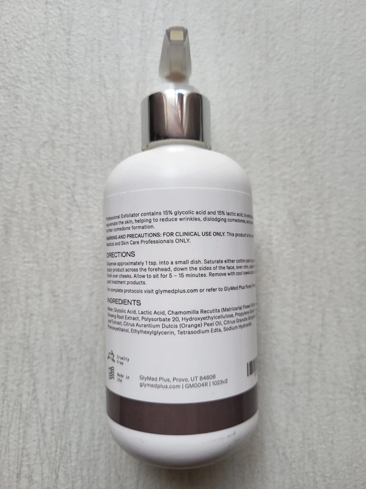 GlyMed Plus Professional Exfoliator with 30% Alpha Hydroxy Acids (8fl oz/236 mL) - Image 2 of 3