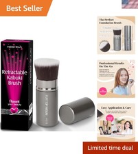 Retractable Kabuki Brush - Flawless Makeup Application Anytime, Anywhere