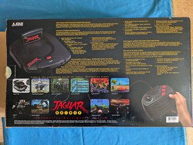 Atari Jaguar 64 console, boxed, with Cybermorph and Kasumi Ninja