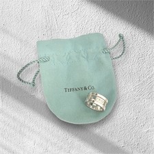 Echter Tiffany & Co. 1837 Element Ring Sterlingsilber 925 US Größe 4,5 mit Etui