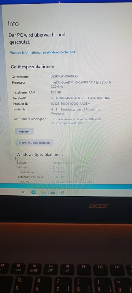 Acer Aspire E5-771G 17 Zoll Core i5 - 1TB HDD -12 GB RAM Notebook Laptop - Bild 3 von 4