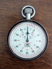 Vintage IMS Logo Mechanical Wind Up Stopwatch...